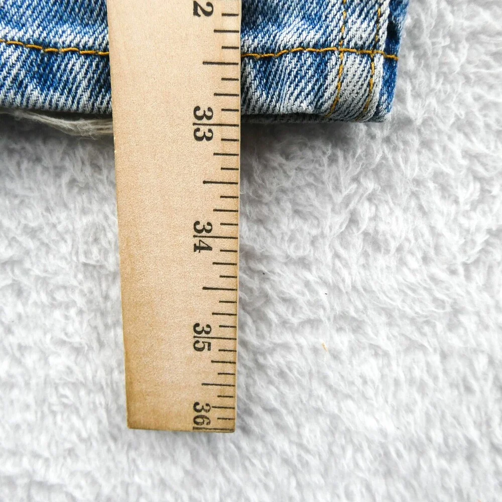 Levis 505 Jeans Mens Size 36x32 Straight Leg Blue Cotton Denim Size 36‎ Pants